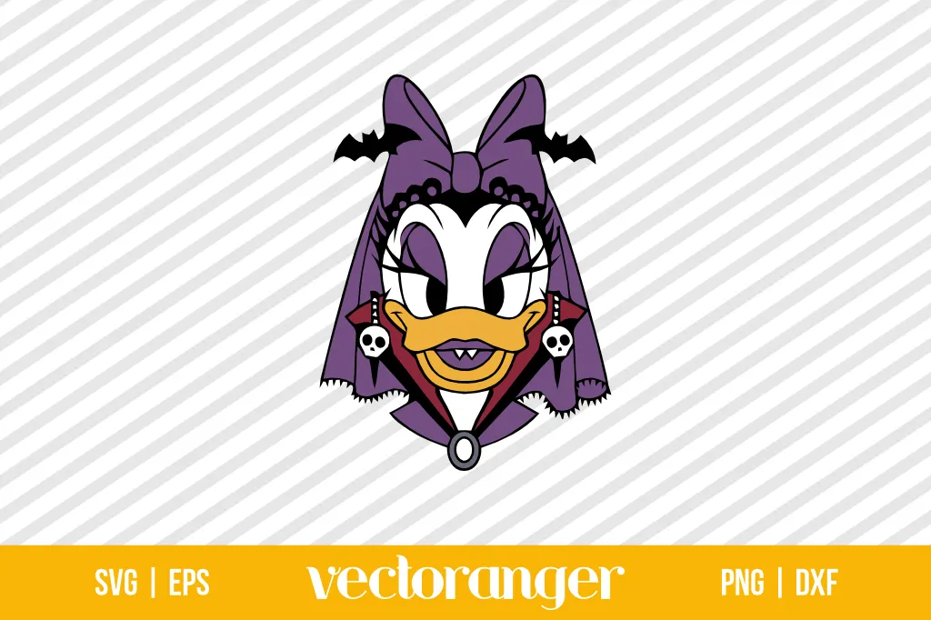 Daisy Duck Vampire SVG Free 1 Daisy Duck Vampire SVG Free