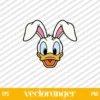 Donald Duck Easter Bunny SVG Free