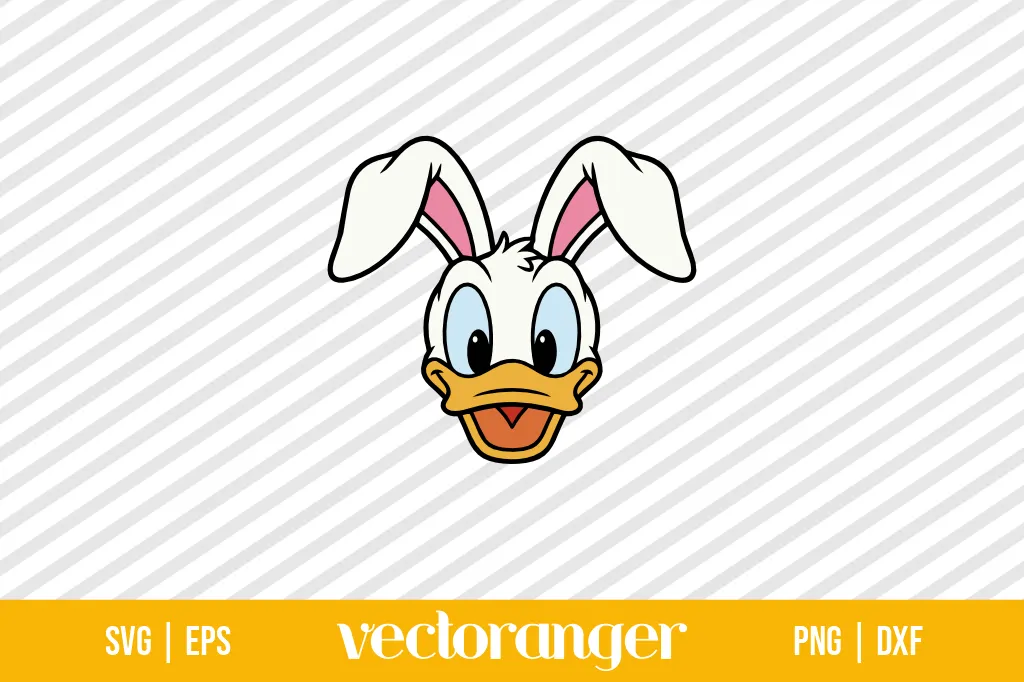 Donald Duck Easter Bunny SVG Free 1 Donald Duck Easter Bunny SVG Free