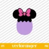 Easter Egg Minnie Mouse SVG Free