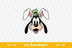 Goofy Disney Easter Bunny SVG Free