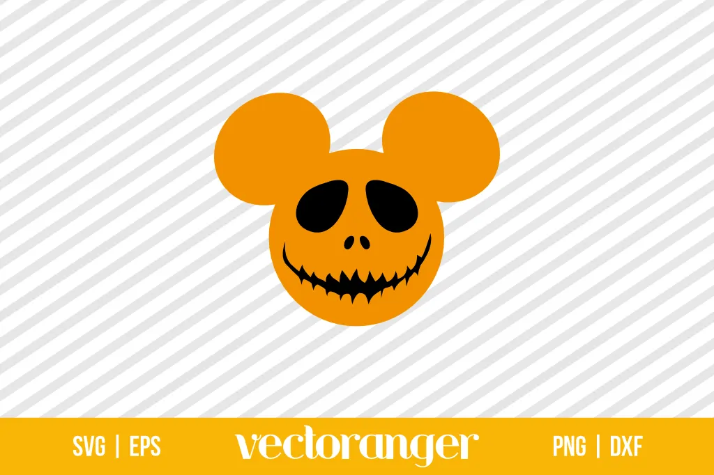 Mickey Jack Skellington SVG Free 1 Mickey Jack Skellington SVG Free