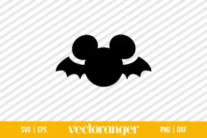 Mickey Mouse Bat SVG Free