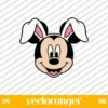 Mickey Mouse Easter Bunny SVG Free