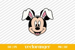 Mickey Mouse Easter Bunny SVG Free