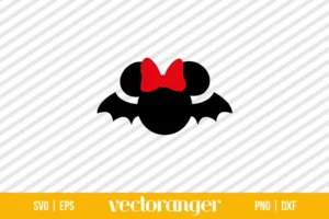 Minnie Mouse Bat SVG Free