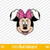 Minnie Mouse Easter Bunny SVG Free