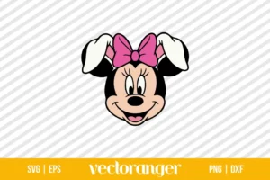 Minnie Mouse Easter Bunny SVG Free