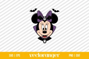 Minnie Mouse Vampire SVG Free