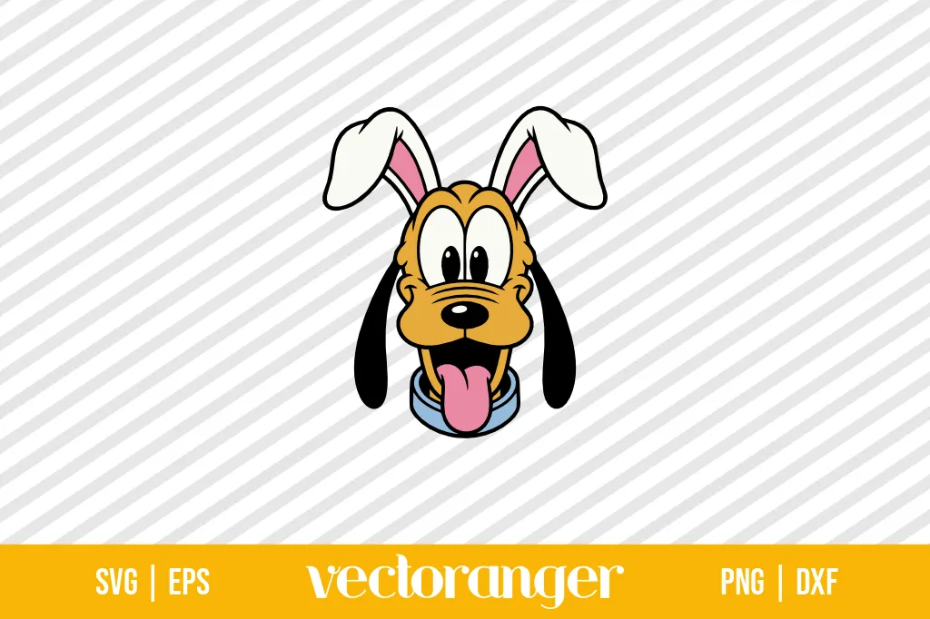 Pluto Disney Easter Bunny SVG Free 1 Pluto Disney Easter Bunny SVG Free