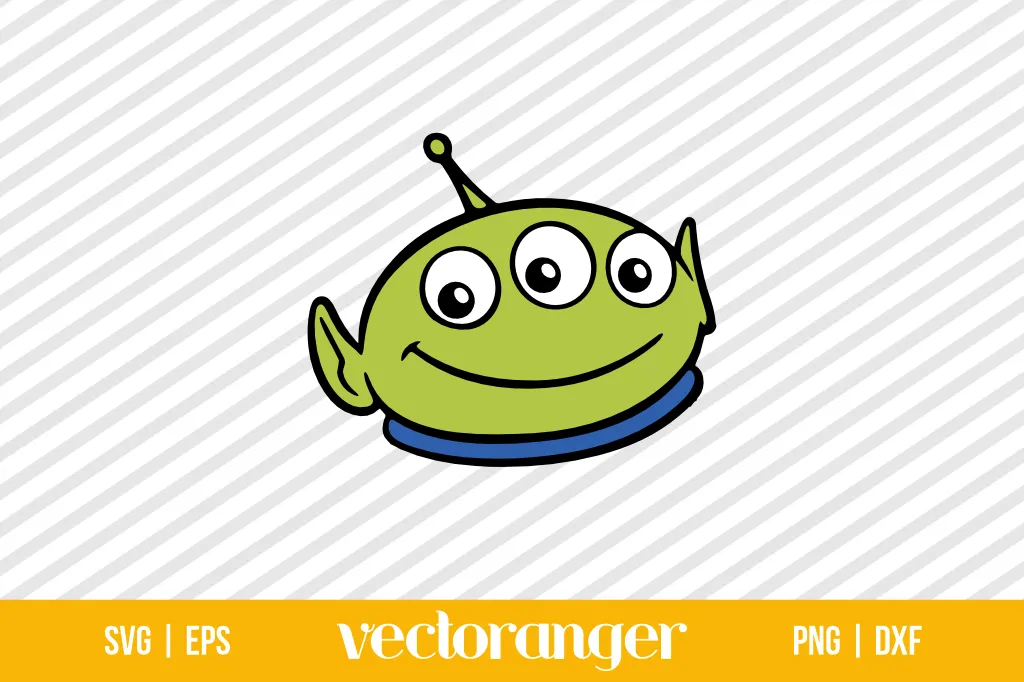 Alien Face Toy Story SVG Free 1 Alien Face Toy Story SVG Free