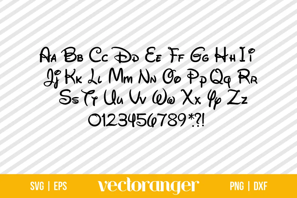 Disney Font SVG Free 1 Disney Font SVG Free