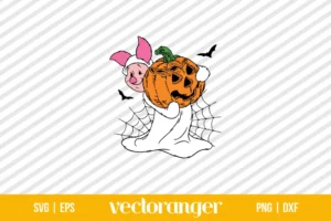 Ghost Piglet Halloween SVG Free