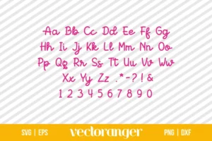 Hello Kitty Font SVG Free