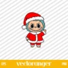 Labubu Christmas Santa SVG Free