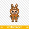 Labubu Gingerbread SVG Free