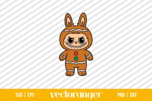 Labubu Gingerbread SVG Free