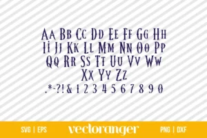 Wednesday Font SVG Free