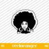 Afro Woman SVG Free