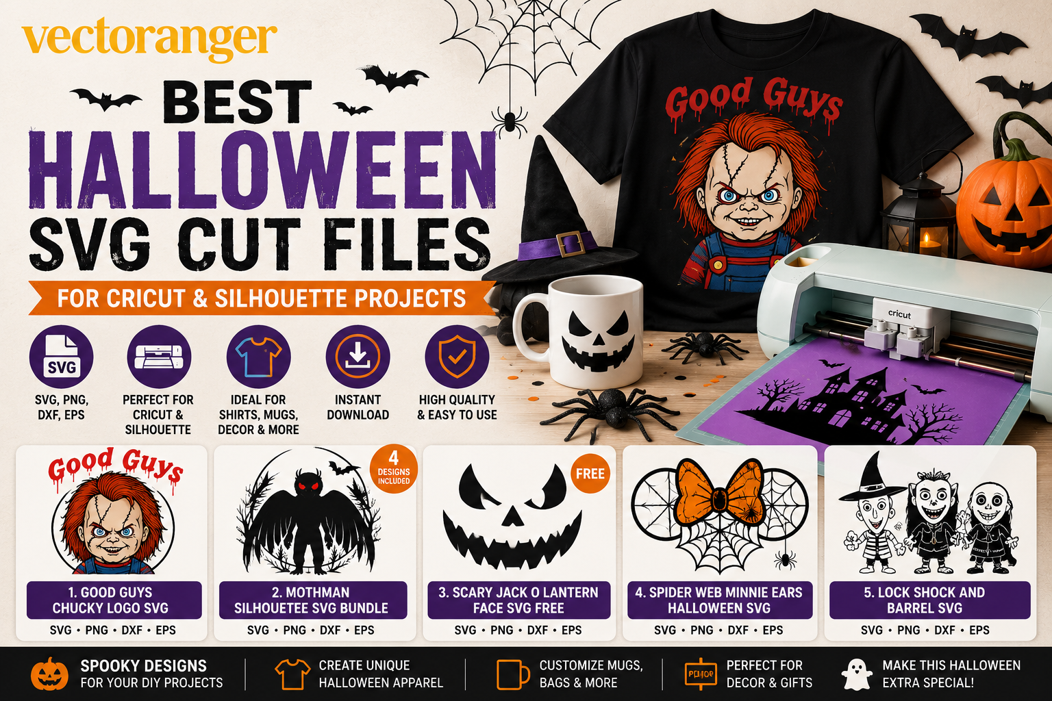 Best Halloween SVG Cut Files for Cricut & Silhouette