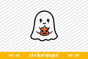 Cute Ghost Halloween SVG Free