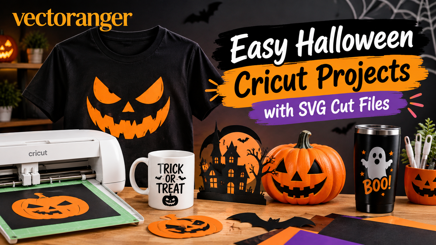 Easy Halloween Cricut Projects with SVG Cut Files