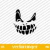 Halloween Scary Face SVG Free
