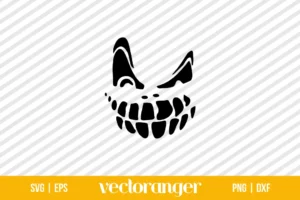Halloween Scary Face SVG Free