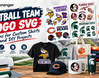 Football Team Logo SVG Designs for Custom Shirts and DIY Projects